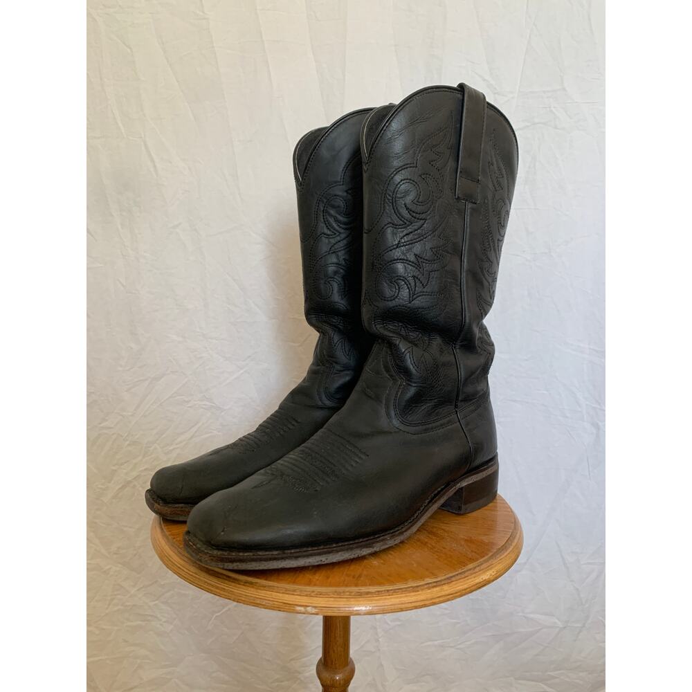 Masterson Boot Co. Black Cowboy Boots Men's Size 9 1/2